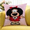 Cartoon Cute MMafalda World Various Sizes Square Pillow Case For Car Home Bedchamber Decor
