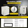 NEMA Steel Enclosure, 10 x 8 x 6\'\' NEMA 4X Steel Electrical Box, IP66 Waterproof & Dustproof, Outdoor/Indoor Electrical Junction Box, with Mounting