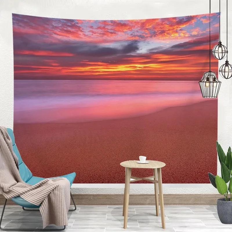 Спальня Гостиная Гобелен Тропические Растения Летний Узор Гобелен Мода Домашний Декор