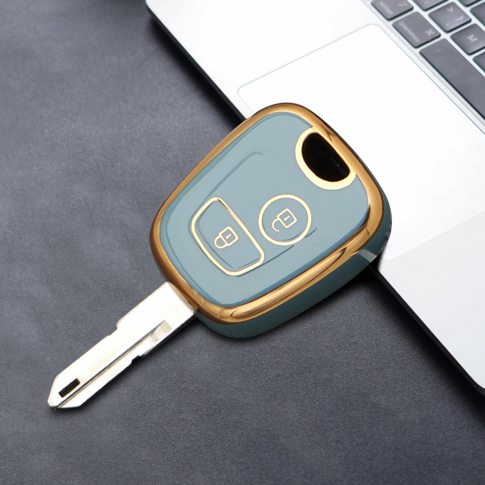 Новый чехол для ключей из ТПУ для Peugeot 106 107 206 207 306 307 406 407 для Citroen C1 C4, защитная крышка для дистанционного управления, аксессуары