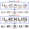 ABS Car Rear trunk letter sticker Accessories For Lexus F SPORT GX460 Ct200h IS250 ES 220D IS200 GS GX IS LS LX NX RX UX CT LC