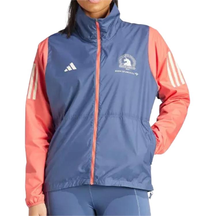 adidas Куртка Bm24 Cel с логотипом, цветным блоком, молнией, длинным рукавом, ретро-спортивная куртка с воротником-стойкой, мужская куртка IT1447