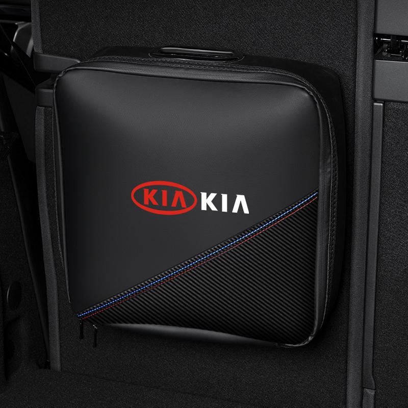 Car Charging Gun Storage Bag Auto Trunk Organizer Handbag For KIA Sportage Seltos Sorento K3 K4 Soul Carnival EV6 EV9 Carnival