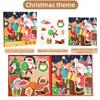 Magnetic Jigsaw Puzzles Portable Book Christmas/Halloween Sticker Book Montessori DIY Creative Holiday Themed Party Gift for Kid