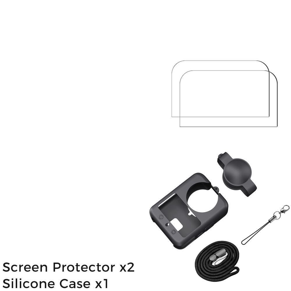 For DJI Osmo 360 Bag, Lens Protector Case Cover Tempered Glass Screen Protection for DJI Osmond 360 Camera Accessories