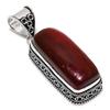 Подарочный кулон из стерлингового серебра 925 пробы с натуральным красным лабрадоритом 2,17 дюйма g0b11