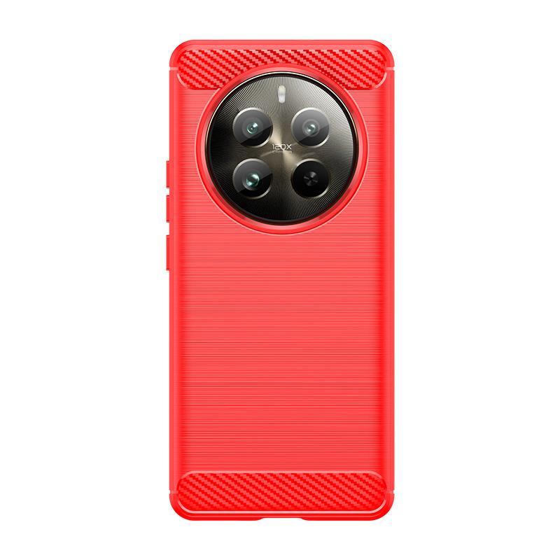 For Realme 12 Pro Plus Case Cover OPPO Realme 12 Pro Plus Capas Carbon Fiber Back Shockproof TPU Silicone Fundas Realme 12 Pro +