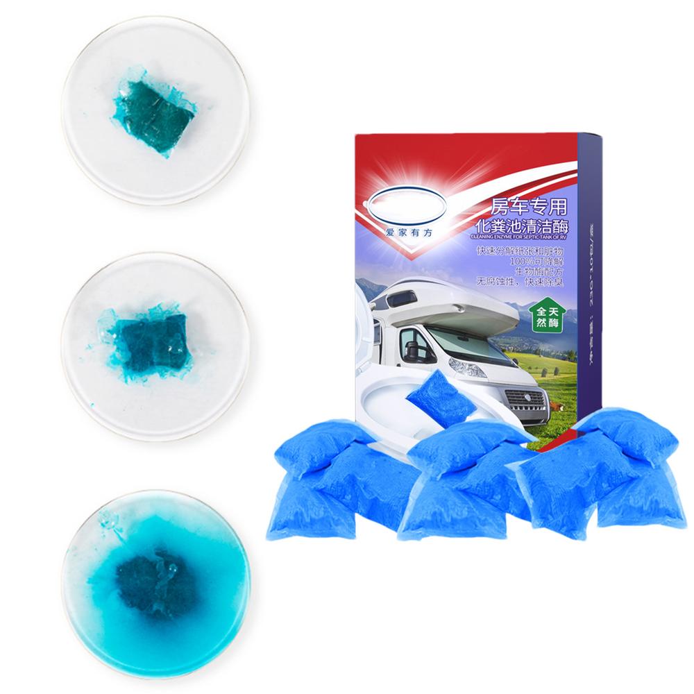 Средство для удаления фекальных отходов из черного бака для автофургона 230 г. Средство для разложения фекалий в черном баке для автофургона, предотвращающее засорение туалета для автофургона, дезодорант для туалета для автофургона.