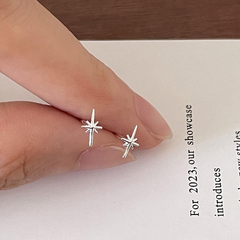 Серьги-гвоздики из серебра 925 пробы, серебристого цвета, в виде мини-звезды, сердца, бабочки, для женщин, гипоаллергенные, для повседневного ношения, Ear Girls Pierc Подарок