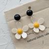 Новая Мода Геометрические Женские Серьги-Капли из Акрила в Горошек Круглой Формы Серьги-Пусеты Висячие Серьги