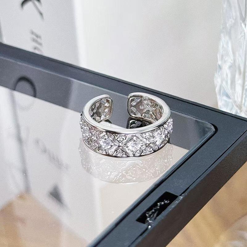 Кружево Кружево Супер Фея Циркон Кольцо Крест Свет Роскошь Ниша Высокий Сенс Изысканное Наслоение Темперамент Кольцо Женщина