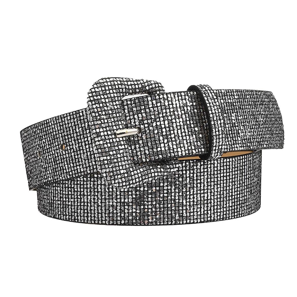 Женский пояс с пайетками в стиле ретро из искусственной кожи, регулируемый, стильный, широкий, блестящий, для торжественной вечеринки, цвет сливово-красный