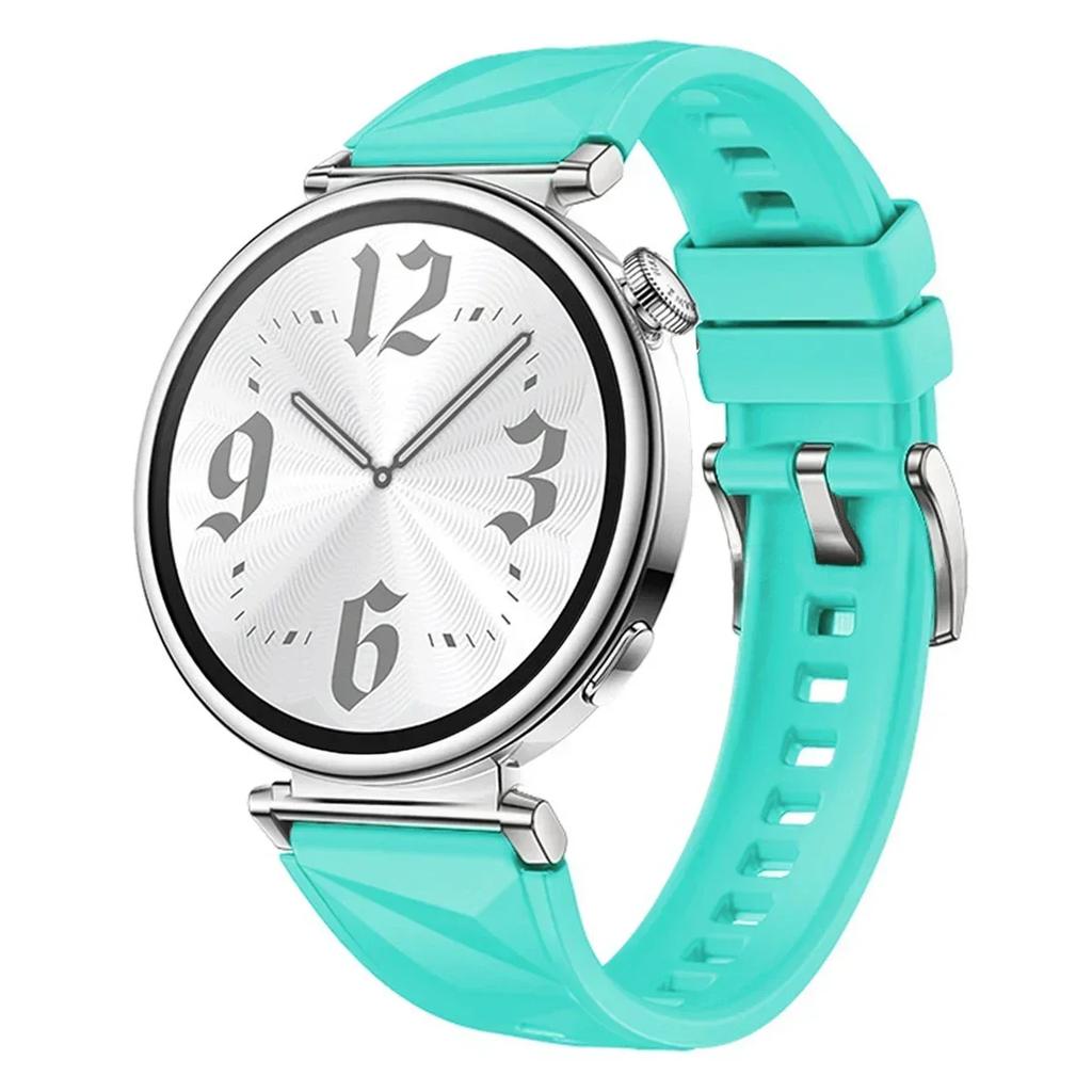 Новый силиконовый ремешок для Huawei Watch GT5/GT4 41 мм, официальный цвет, узор «Ледяной кристалл», браслет для Huawei Watch GT5 Pro 42 мм