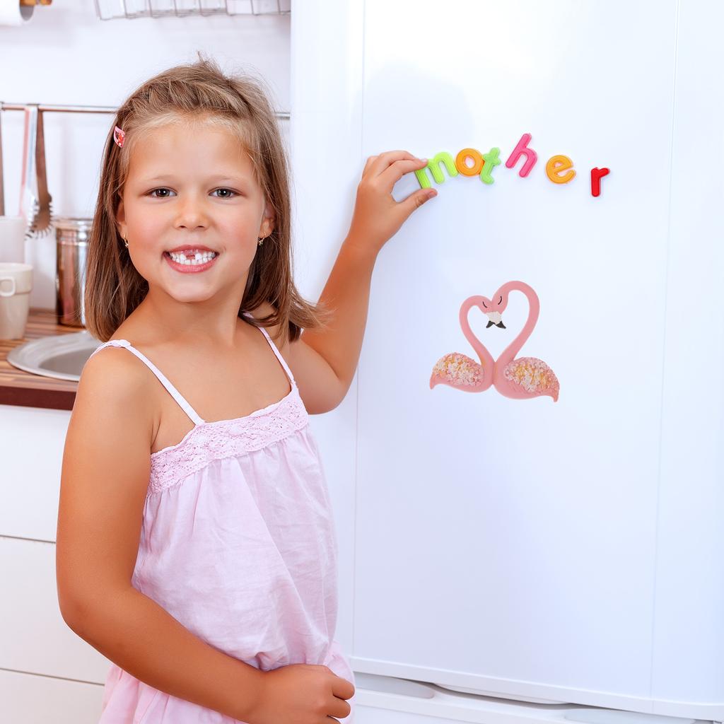 Кухонные магниты на холодильник Фламинго Аксессуары для холодильника Свадьба Синтетическая смола