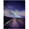 Full 5D Diy Diamond Painting Starry Sky Wooden Bridge Embroidery Cross Stitch Home Decor Handmade