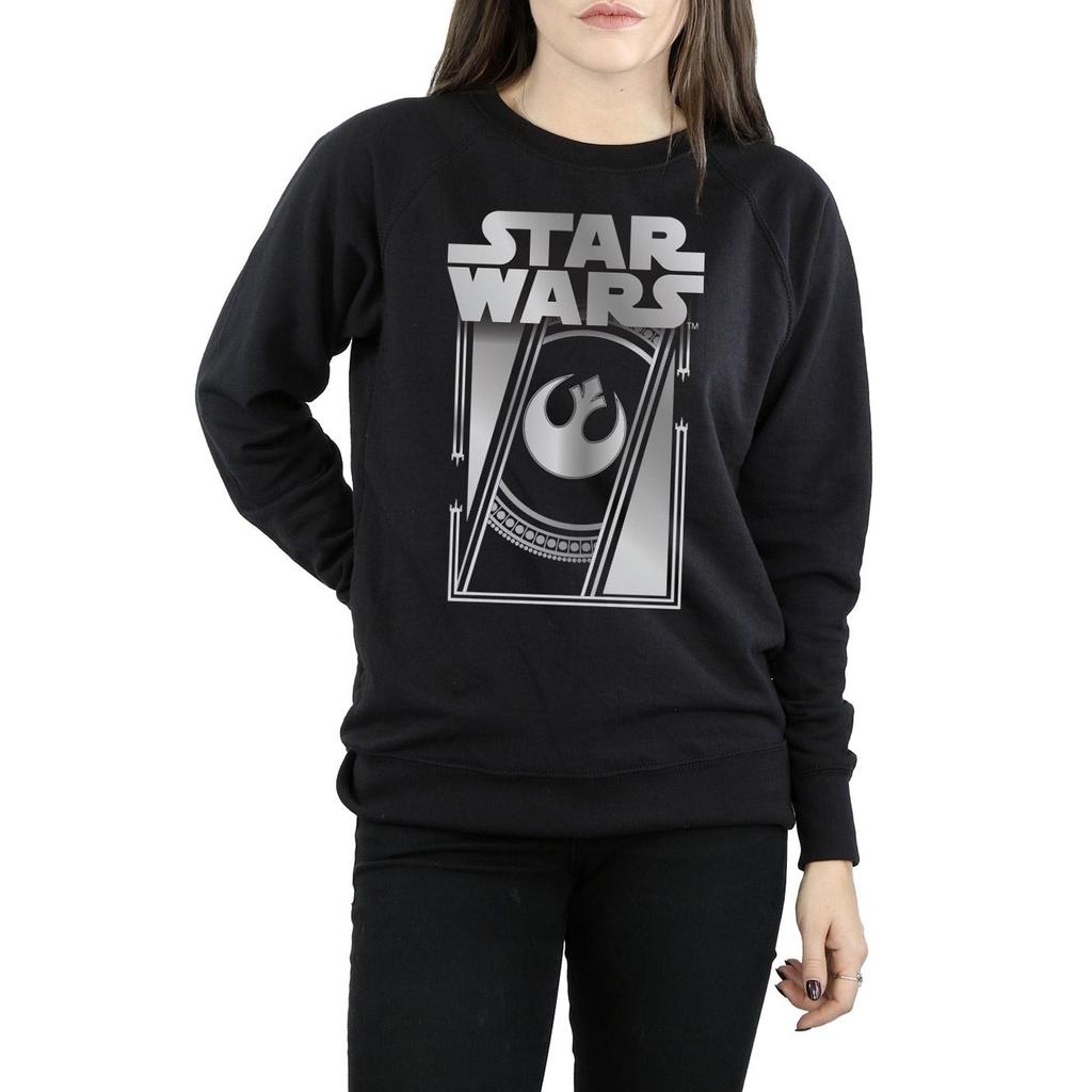 STAR WARS Womens/Ladies The Last Jedi Frame Metallic Sweatshirt