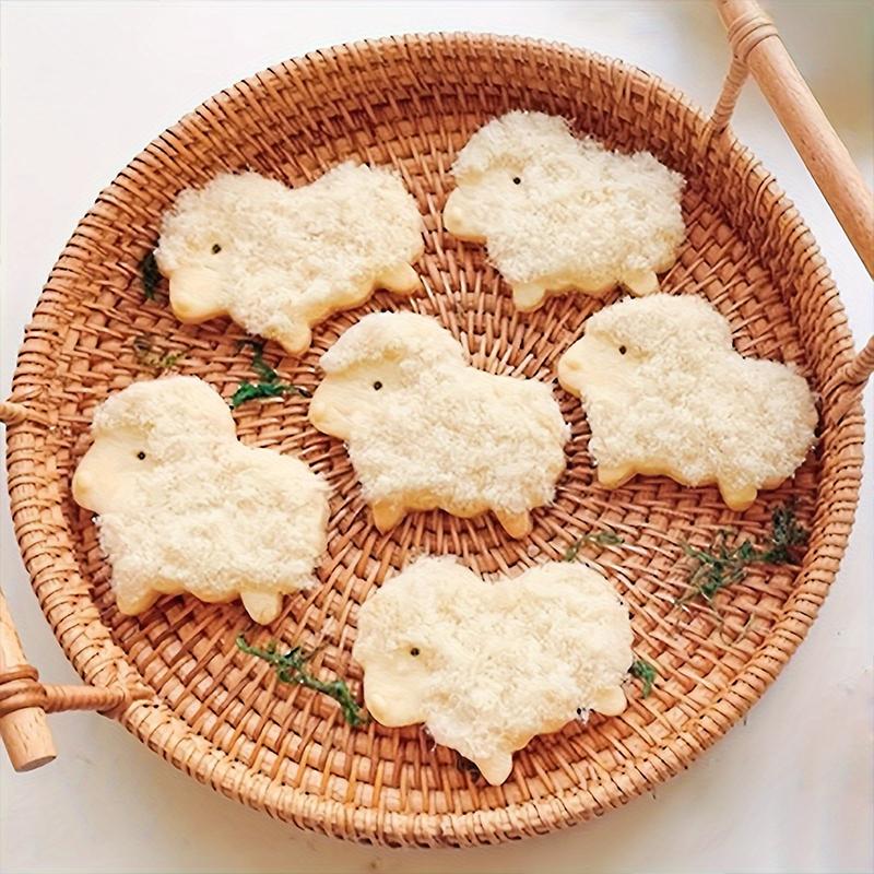 6 шт./набор инструментов для выпечки своими руками из полой моющейся нержавеющей стали для печенья в виде мультяшного ягненка аксессуары для дома