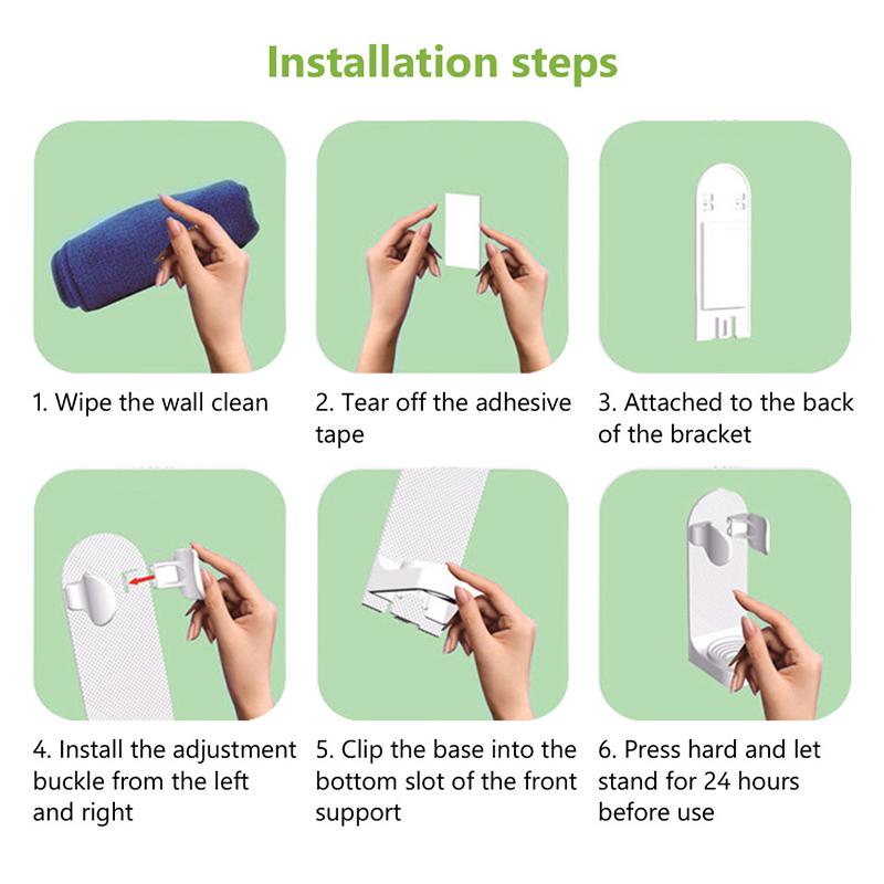Регулируемый держатель для зубной щетки, электрическая зубная щетка, силиконовое нескользящее настенное крепление для ванной комнаты, экономия места, подставка для щеток, адаптация 99%