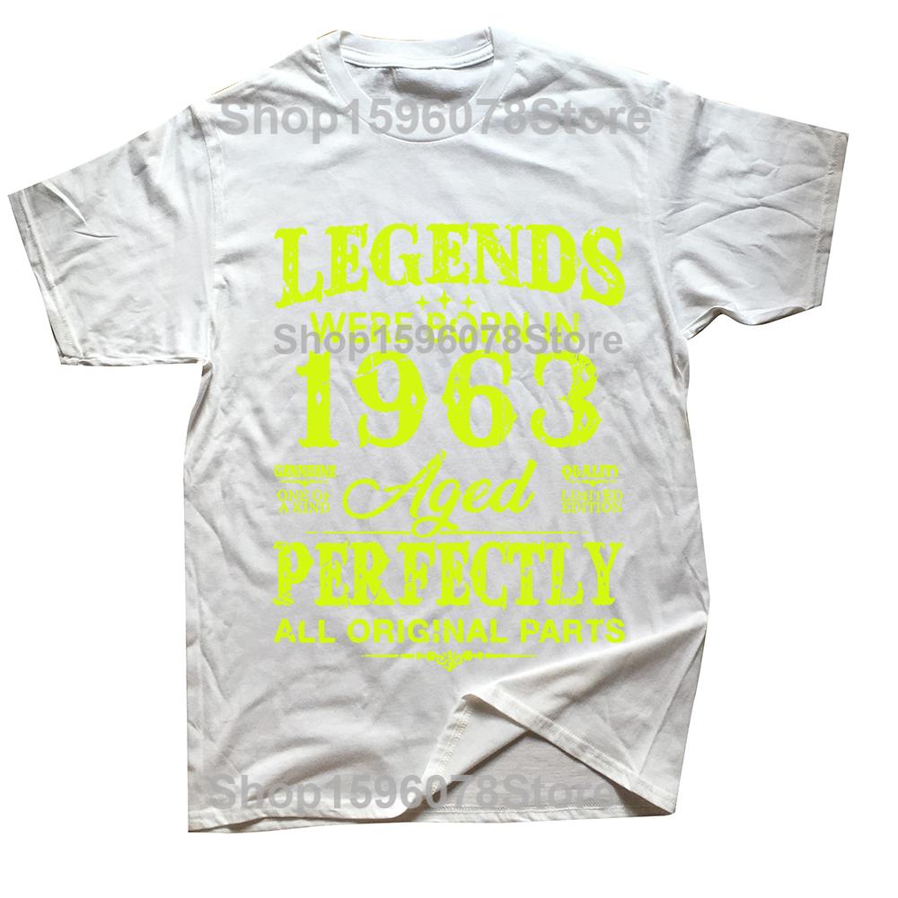 Novelty Vintage 1963 Funny 62 Years Old T Shirts Graphic Streetwear Short Sleeve Birthday Gifts Summer T-shirt Mens Clothing