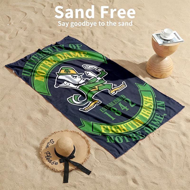 Fighting Irish Beach towels also serve as bath towels summer essential a musthave for the outdoors the beach and the pool