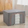 «Складной тканевый ящик для хранения со стальным каркасом и водостойкой имитацией льна»