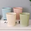 Desktop Mini Hollow Trash Can Garbage Basket Kitchen Living Room Bedroom Dustbin