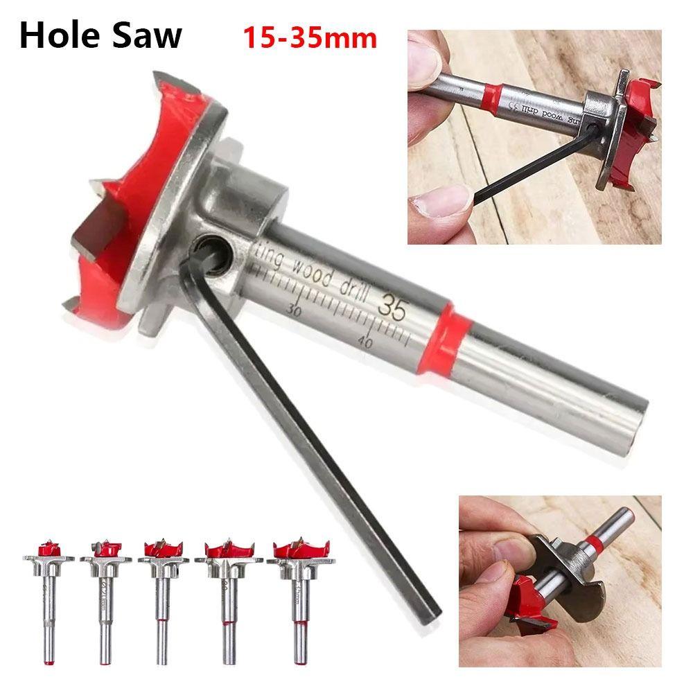 1Pcs Positioning Hinge Hole Saw Adjustable Drill Bits Tipped Drilling Tool Power Tool Accessory