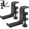 APPHOME Improved Version Headphone Hanger Holder Stand Aluminum Alloy Clamp Type Foldable Under-Desk (2 Pieces)