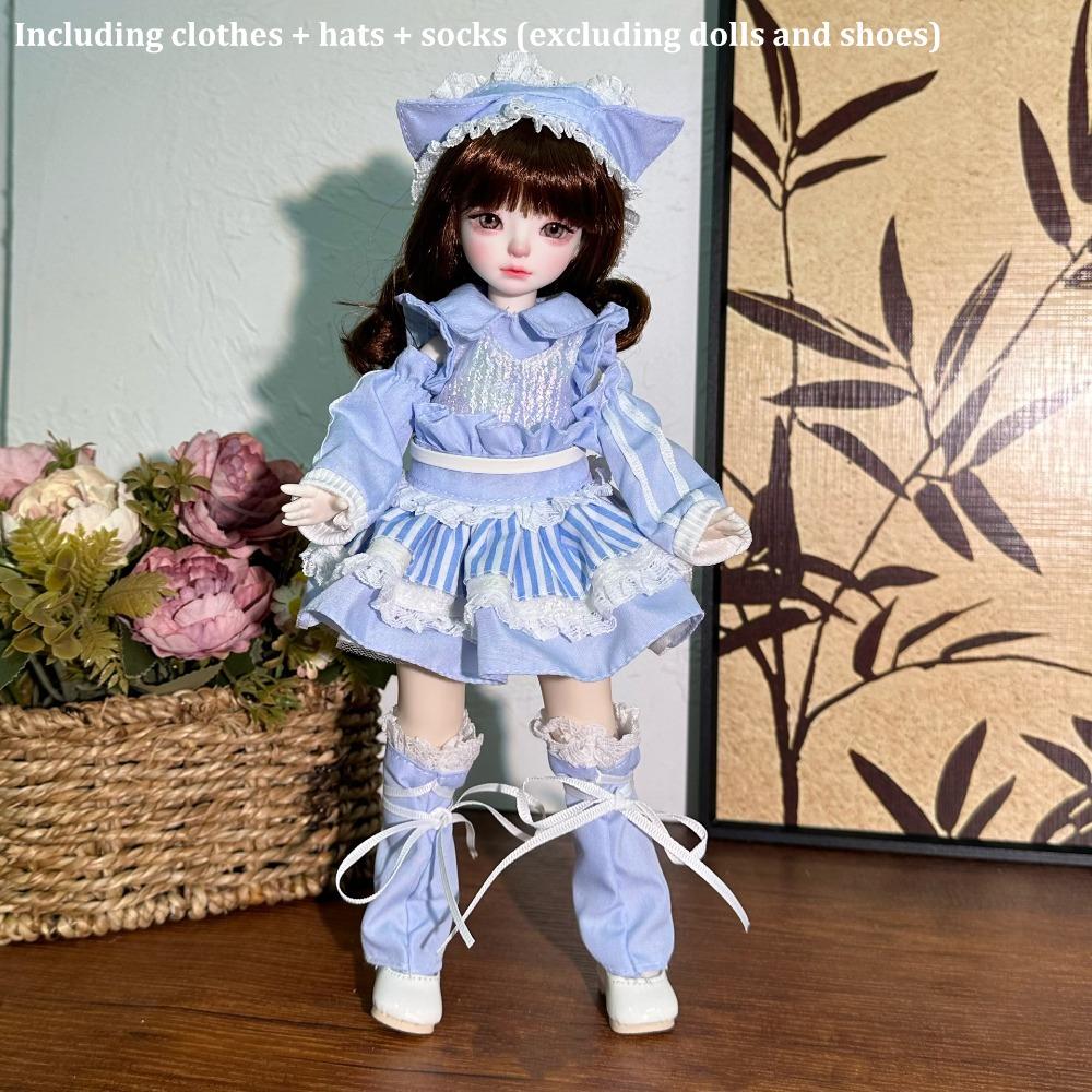 Милый модный 30 см одежда Красивый осенне-зимний стиль 1/6 BJD Набор одежды Свитер Пальто Повседневное платье Подарок для девочки