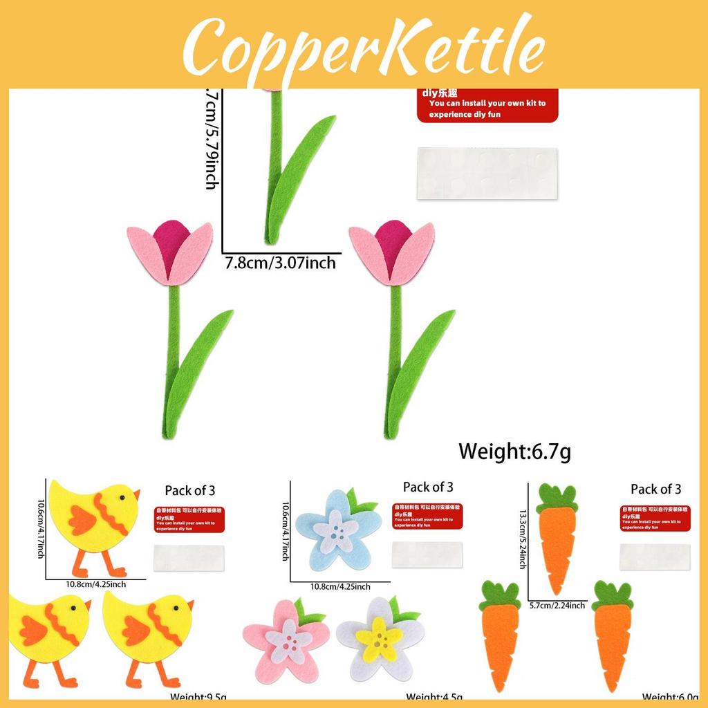 Праздничный фетровый баннер с пасхальным кроликом, украшенный разноцветными яйцами и цыплятами для празднований
