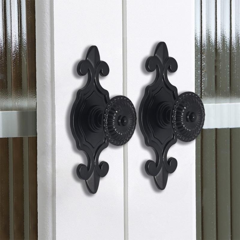 Набор из 2 антикварных ручек для ящиков, ретро ручки для шкафа, легкая установка, прочный дизайн, длина 7,35 см для мебели