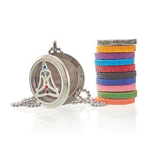 Essential Oil Diffuser Necklace Yoga Chakra 30mm