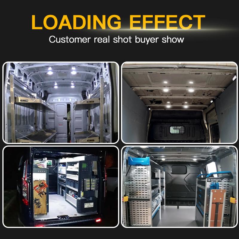 2 шт. Светодиодный плафон освещения салона 6000K Для Ford Transit 150/250/350/350 HD Van 2015-2026 Для Transit Connect 2014-2026 Для E-Transit