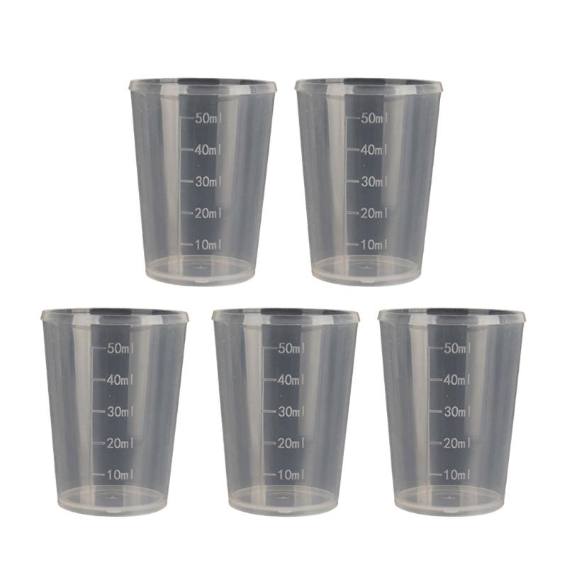 5 шт./набор Прозрачный лабораторный мерный цилиндр для кухни, кулинарный измерительный инструмент, мерный стакан для жидкости, прозрачная кухонная чашка