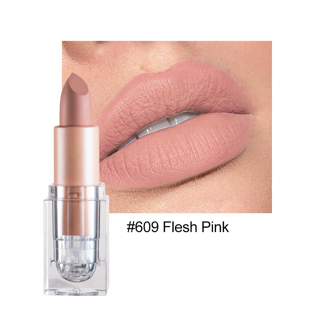 HANDAIYAN 12-Color Ice Tube Matte Nude Lipstick Easy To Color Long-Lasting Lip Makeup Cosmetics Waterproof Lips Gift