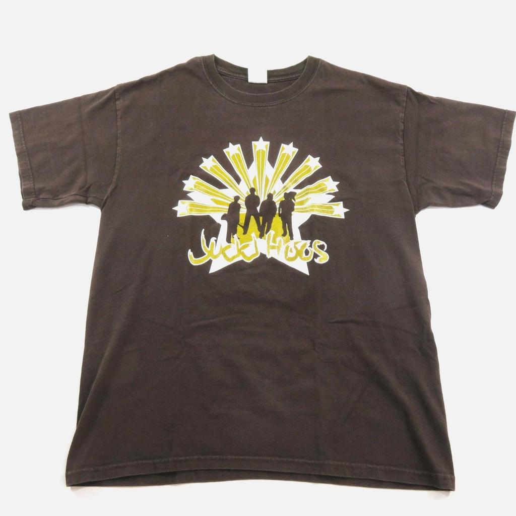 Judd Hoos Rock Band T-Shirt Dark Brown White Gold Cotton Gildan Sz L