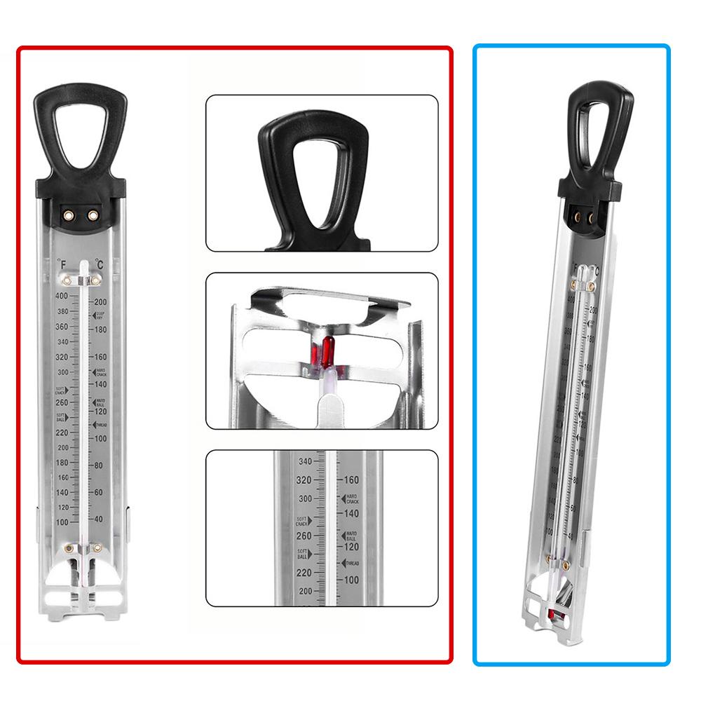 Stainless Steel Kitchen Craft Cooking Thermometer for Jam Sugar Candy Liquid Boiled Sugar Thermometer Tool Instrumentation