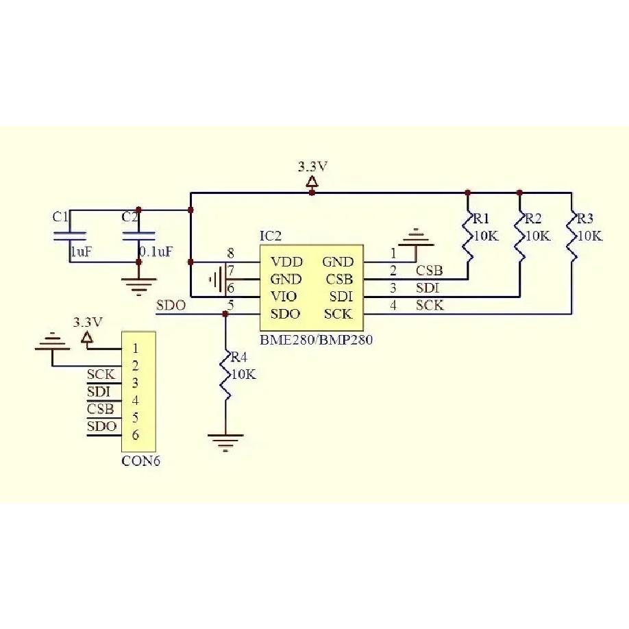 1/3/5/10PCS BME280 Sensors Module Digital Temperature Humidity Barometric Pressure Sensors 3.3V 5V 1.8-5V I2C SPI BME280