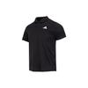 Classic Logo Pattern Breathable Short Sleeve Polo Shirt Men Tops Black HS3246