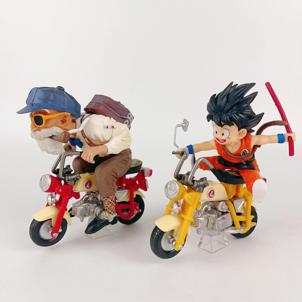 Распродажа Фигурка из аниме Dragon Ball Сон Гоку Мастер Роши Локомотивы ПВХ Экшен Каме Сеннин Мотоцикл Игрушки