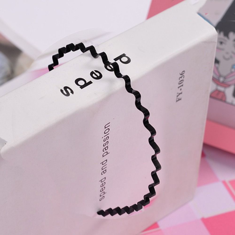 Двухслойный тонкий металлический обруч для волос, мужская резинка для волос весенней формы, повязка на голову в форме волны, детская повязка на голову