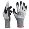 DONFRI Work Level 5 Cut Resistance Cut-Resistant Gloves, Stab-Proof, Non-Slip, Cut-Resistant, PU-Coated, (1 Pair, Large)