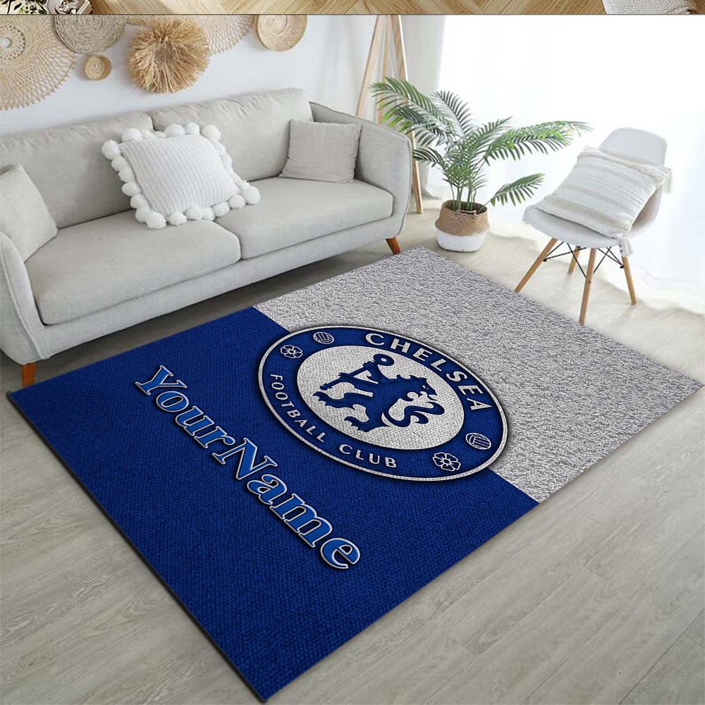 Chelsea Customized Name Floor Mat Perfect for Playrooms Bedrooms Balcony Foyer Anti-slip Rug Anime Office Decor Spiritual Gift