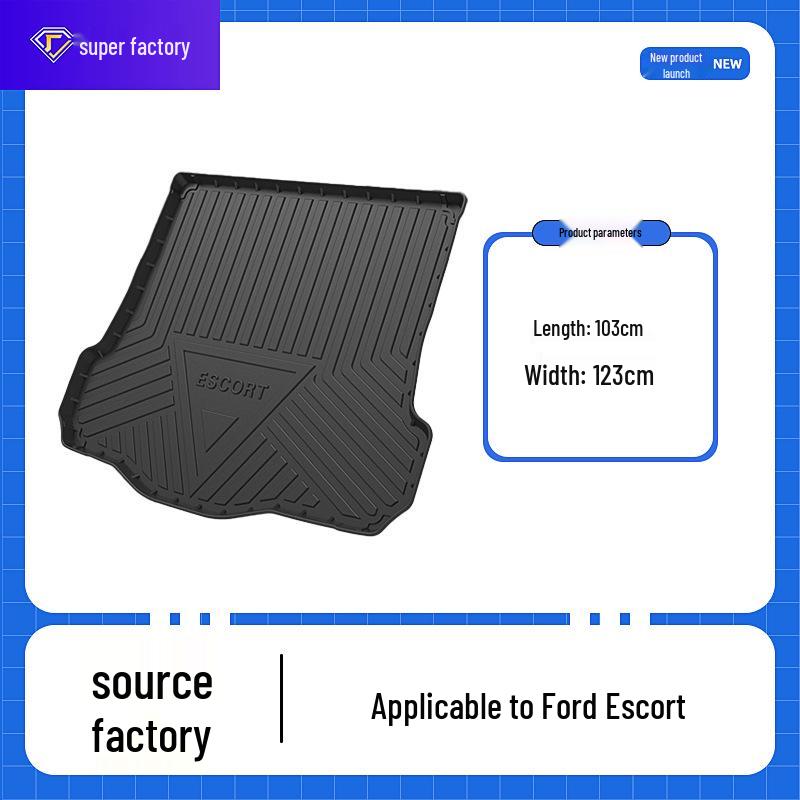 Waterproof, Wear-Resistant Trunk Mat for 15-22 Mustangs - Easy To Clean