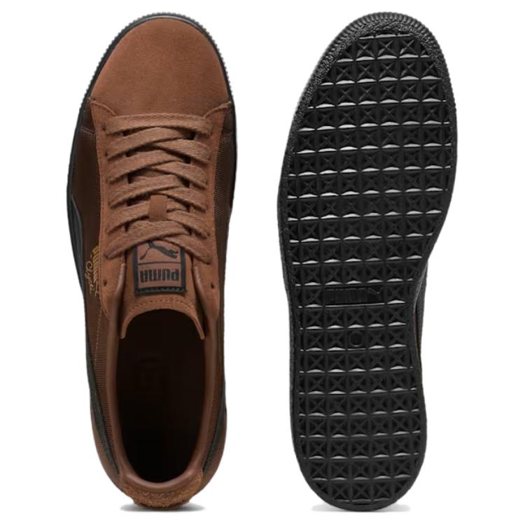Puma Кроссовки унисекс Clyde Soph Espresso Brown, черные 396490-03