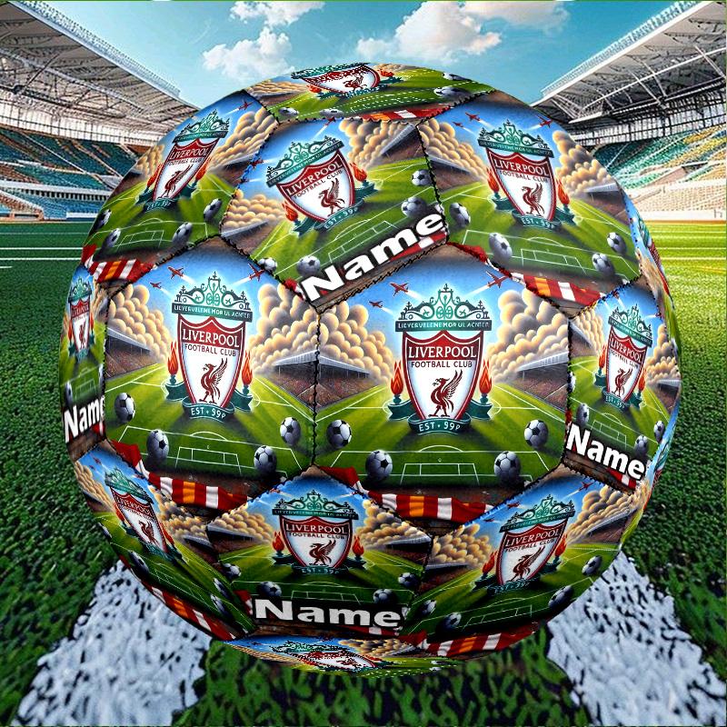 Custom Name Personalized Liverpool F.C-A Print Size 5 Soccer Ball Training & Match Football, for Team, Kicking, Gift for Football Enthusiasts