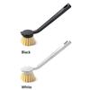 Безмасляная щетка для мытья посуды, черная, белая, с длинной ручкой, прочная щетка для чистки кастрюль
