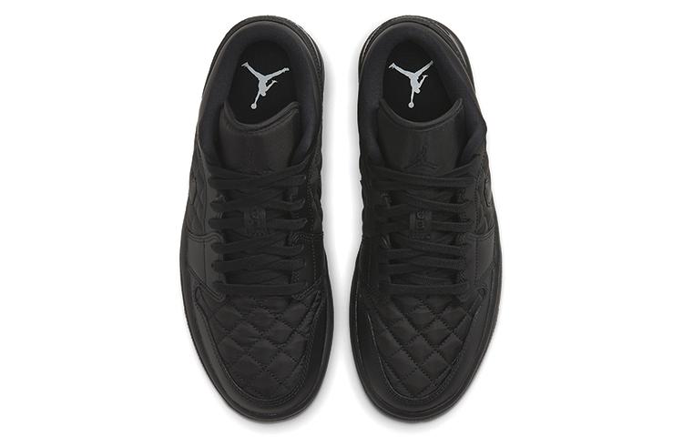Jordan 1 Низкие Тройной Черный Стеганые Женские DB6480-001