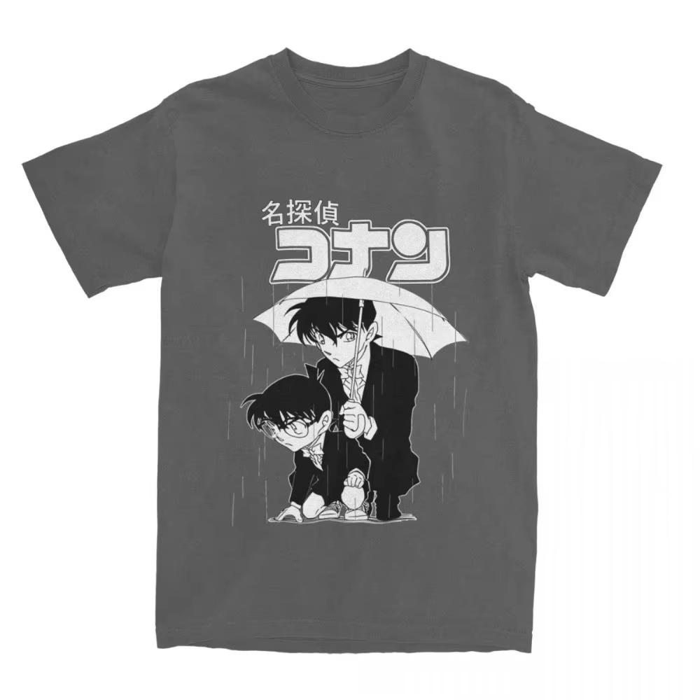 Detective Conan Anime T-Shirt Unisex Graphic Gothic Style Women's Clothing Animation Theme Gothic Detective Conan T-Shirt