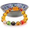Buddhism Luck Wealth Bracelet Crystal God of Wealth Beaded Bracelet Feng Shui Bracelet  Gift